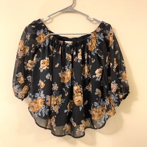 Floral off the shoulder Top